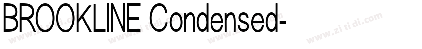 BROOKLINE Condensed字体转换